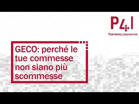 GECO: perché le tue commesse non siano più scommesse